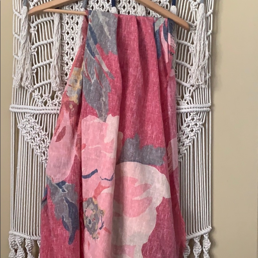 GAP spring watercolor scarf NWT